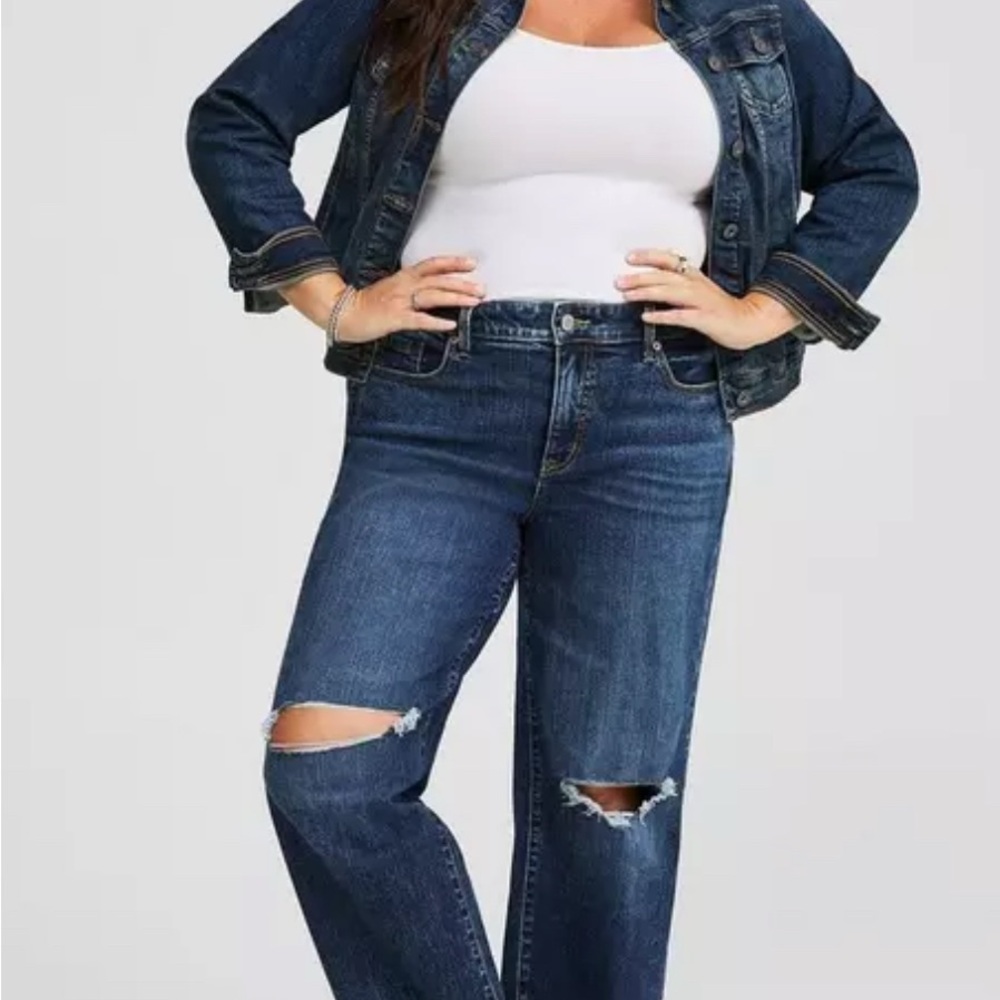 NWT torrid, perfect, wide leg vintage stretch jeans 18 Tall